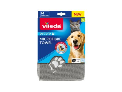 Uterák Vileda Pet Pro, mikrovlákno, na osušenie domácich miláčikov, 45x70 cm