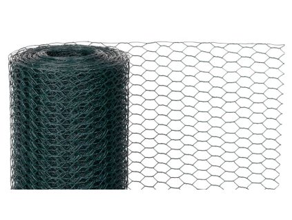 Pletivo GARDEN HEX PVC 1000/20/0,9 mm, zelené, RAL 6005, šesťhranné, chovateľské, bal. 5 m
