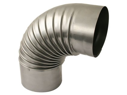 Koleno Dymo 120 mm, dymovod, dymové kominové koleno na spájanie rúr dymovodu