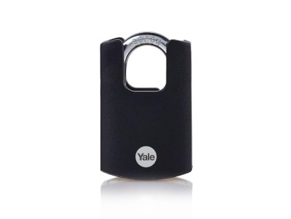 Zámok Yale Y121B/40/125/1, High Security, visiaci, čierny, 46 mm, 3 kľúče