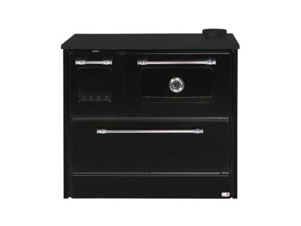 Sporák 701-G OMEGA Kuzine, so sklom, čierny, pravý vývod