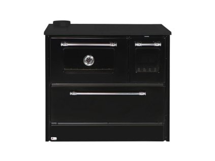 Sporák 701-G OMEGA Kuzine, so sklom, čierny, ľavý vývod