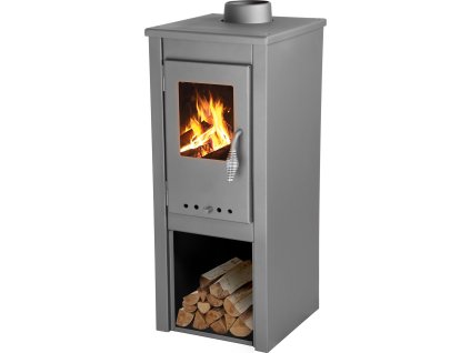 Kachle Thalia Uno Glass Lite, šedé, 3,9 kW