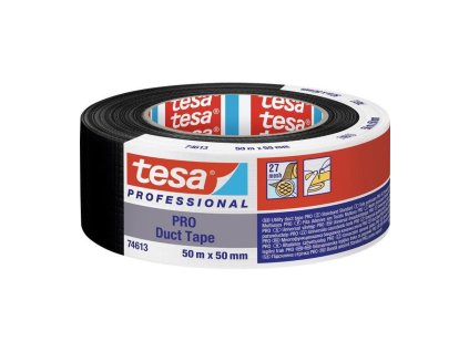 Páska tesa® PRO Duct tape, 50 mm, L-50 m, textilná, čierna
