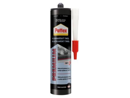Silikón Pattex Premium Kachliarsky, čierny, 280 ml