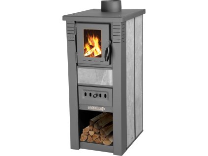 Kachle Pro LAVA Ceramic, šedé, 6,5 kW, 120 mm