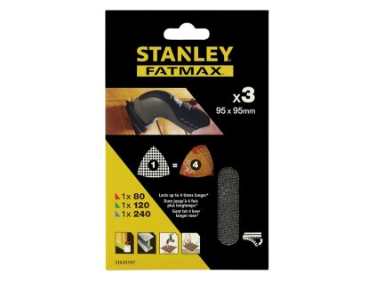 Mriežka brúsna,delta 1x P80, 1x P120, 1x P240, suchý zips