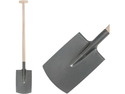 Rýľ S592.WH rovný, KomaXit, drevená násada T