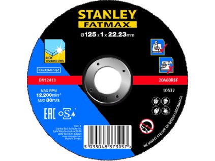 Kotúč rezný na nerez pr.125×1,0×22mm, plochý