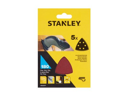 Papier brúsny 93x93mm P180 dierovaný zips 5ks delta brúsky