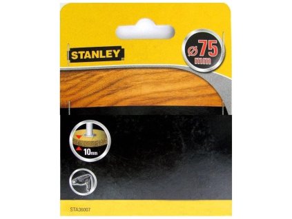 Kefa do vŕtačky okružná mosadzná vlnitá, stopka pr.6mm, pr75mm x 10mm