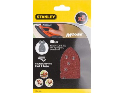 Papier brúsny dierovaný Mouse P60 suchý zips 5ks pre B+D