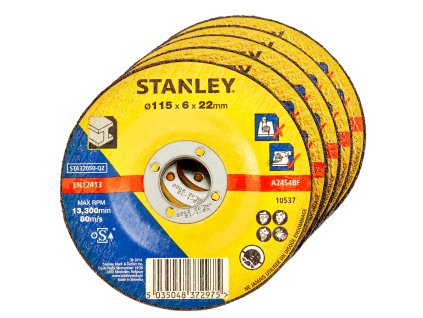 Kotúč brúsny na kov 115x22x6mm vypuklý 5ks