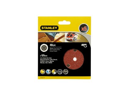 Papier brúsny na excen. brúsku, suchý.zips, pr.125mm, P40 - 5ks