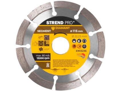 Kotúč Strend Pro 521A, 115 mm, diamantový, segment