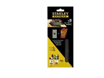 Mriežka brúsna 93x190mm, suchý zips, 1xP80, 1xP120, 1xP240