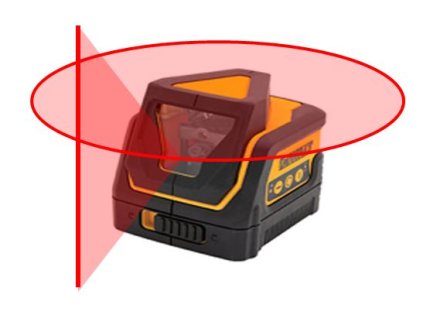 Laser krížový a 360° lúč 3xAA batéria
