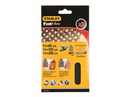 Mriežka brúsna na multibrúsku, suchý zips, 1xP80, 1xP120, 1xP240