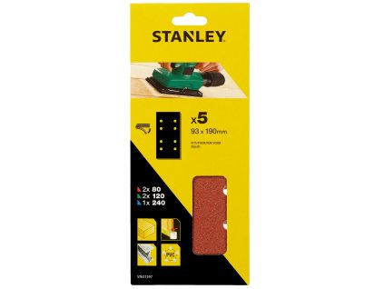 Papier brúsny pre vibračnú brúsku dierovaný 93 x 230 mm, 5ks