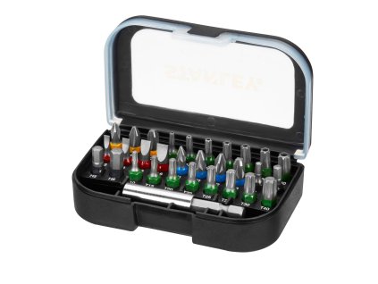 Sada bitov 12x 31dielna (ploché, PH, PZ, HEX, Torx, Torx s otvorom)