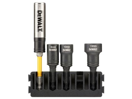 Sada Tough Case - držiak 5ks bitov + čistiteľné uťahovacie hlavice 8, 10, 13mm