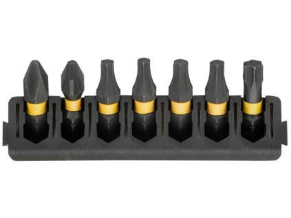 Sada Tough Case - držiak 7ks bitov 25mm + (PH2, PZ2, T20, T25, T30) FLEXTORQ