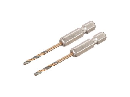 Vrták do kovu BLACK & GOLD 2,5x57x30mm šesťhranná stopka 2ks