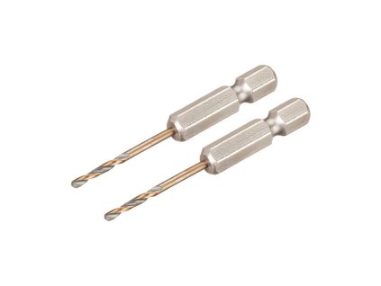 Vrták do kovu BLACK & GOLD 2,0x49x25mm šesťhranná stopka 2ks