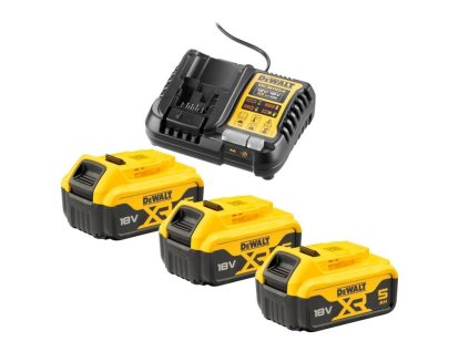 Sada Nabíjačka Slim XR Li-Ion 10,8V, 14,4V a 18V + 3x5,0Ah akumulátor