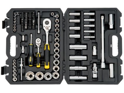 Sada račne a hlavíc 96 dielna 1/4" a 1/2" kufrík