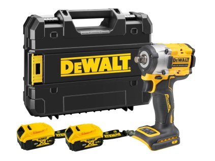 Uťahovač rázový 1/2" krúžok 406Nm 18V XR 2x5,0Ah bez nabíjačky Tstak bezuhlíkový Lyanard