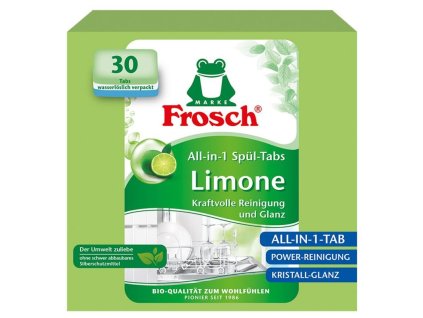 Tablety Frosch EKO, Všetko v 1, do umývačky riadu, citrón, 30 tabliet, ALL in 1