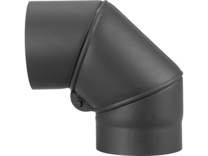 Koleno HS.EX 090/160/2 mm, nastaviteľný uhol, dymovod, dymové kominové koleno na spájanie rúr dymovodu