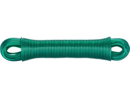 Šnúra na prádlo ROPE PVC WiCo L-30 m/4 mm, oceľové jadro, zelená