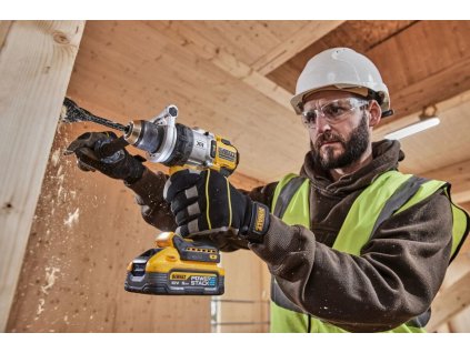 Vŕtačka príklepová 18V XR PowerStack 2x5,0Ah bezuhlíková