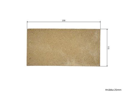 Šamot 23 x 11,5 x 2,5, náhradný diel