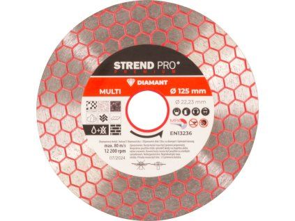 Kotúč Strend Pro, 125 mm, hexagonal, diamantový, rezný, multi