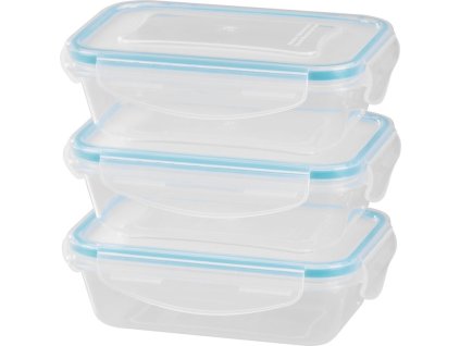 Dóza MagicHome Lunchbox set YH375, obdĺžniková, sada 3 ks, 400 ml, 162x111x51 mm