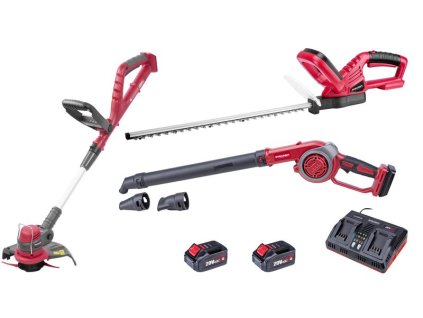 Set Worcraft WSET-05, S20Li ShareSYS, plotostrih, vyžínač, fúkár, nabíjačka, 2x 4.0 Ah akumulátor