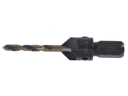 Vodiaci vrták (2,77mm) so záhlbníkom č.8 pre skrutky s priemerom 4mm