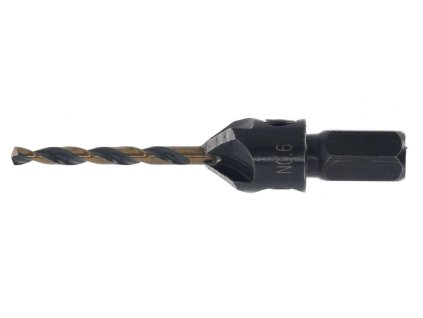 Vodiaci vrták (2,38mm) so záhlbníkom č.6 pre skrutky s priemerom 3mm