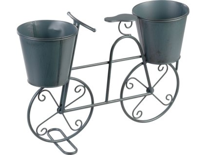 Dekorácia MagicHome Mecco, Stojan na 2 kvetináče, bicykel, 50x15x37 cm