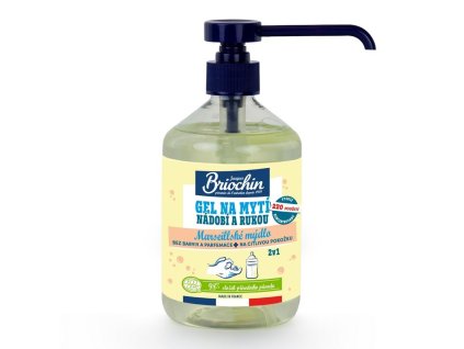 Gél Briochin, na umývanie riadu aj rúk 2v1, marseillské mydlo, 500ml