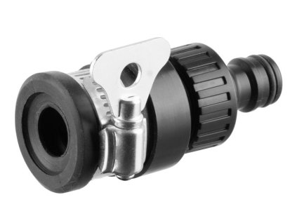 Adaptér DY8012, 1/2", Snap-In, na záhradnú hadicu, s kovovou sponou