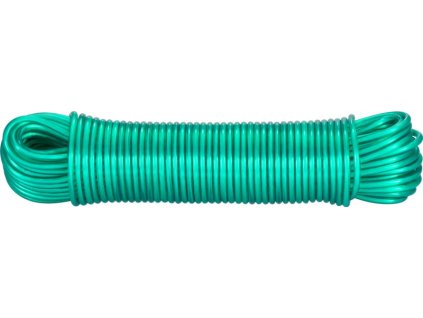 Šnúra na prádlo ROPE PVC WiCo, L-30 m/4,50 mm, oceľové jadro, zelená