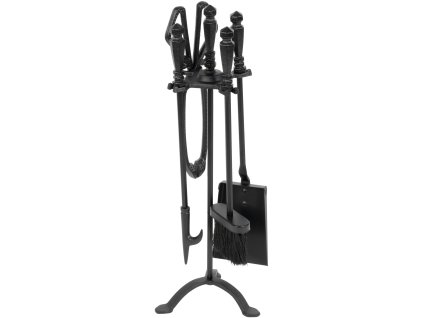 Sada kutáč Homefire FT24B, ku krbu, 4 dielna, čierna, 60 cm, krbové náradie