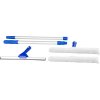Suprava stierka na okná Neco 20-0102-13, 2x230 mm, leštička, násada