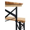 Set pivný DORTMUND Max3 Slim, stôl 220x50x76,5 cm, 2x lavica 220x25x46,5 cm, drevo 27 mm