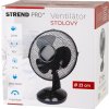 Ventilátor Strend Pro, stolový, čierny, 23 cm, 25 W