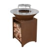 Gril Strend Pro Fiesta, prevedenie rust, oceľ, priemer 100 cm, s ohniskom